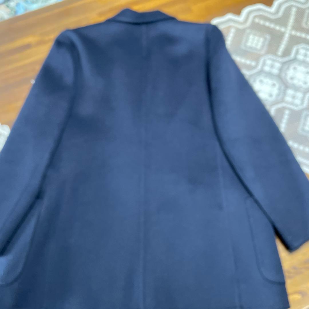 GERARDI カシミア100％ジャケットコ－ト イタリア製　ダ－クネイビー