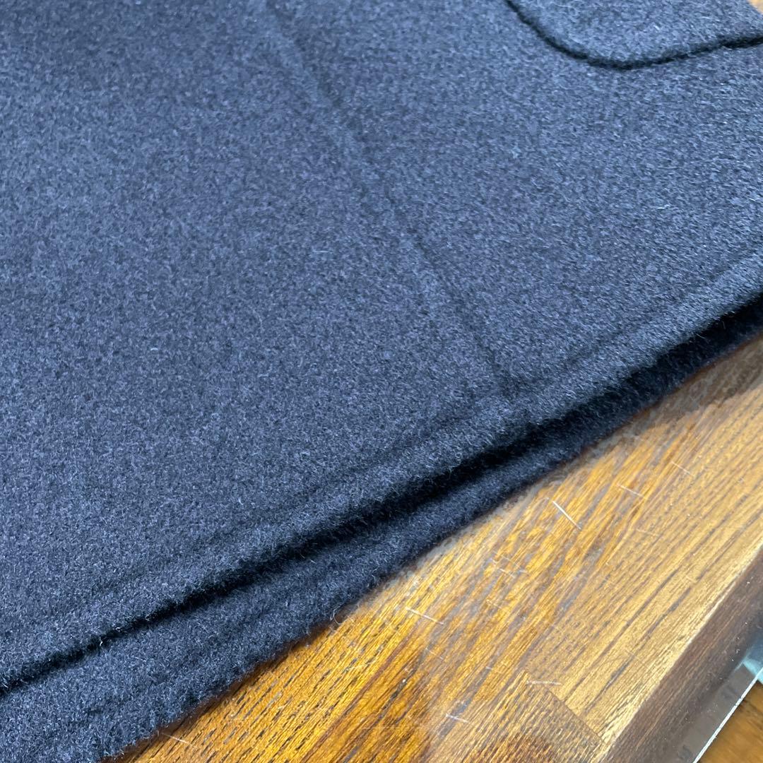 GERARDI カシミア100％ジャケットコ－ト イタリア製　ダ－クネイビー