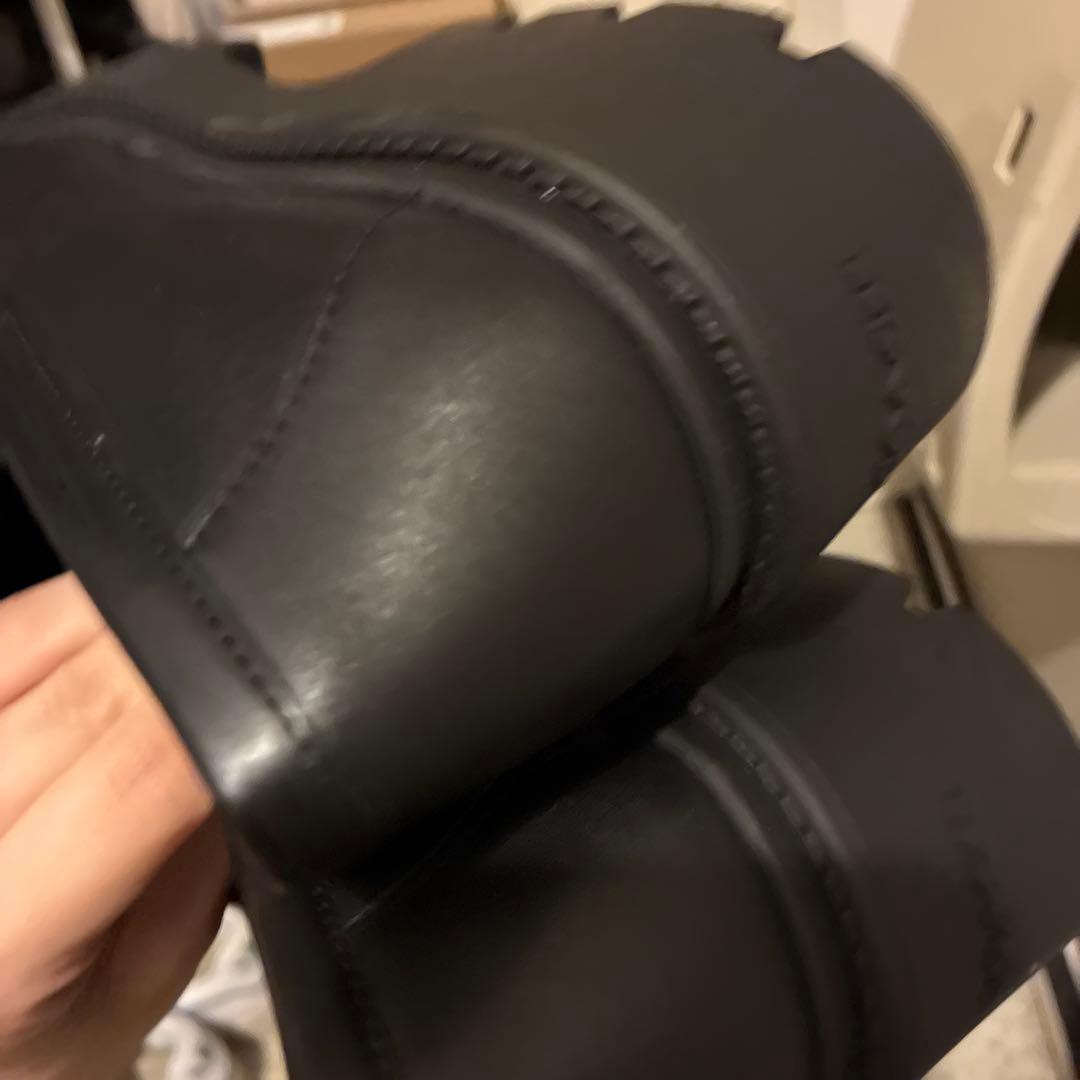 最終値下げ　表記8 サイズ25-25.5相当　COACH スタッズ付きローファー