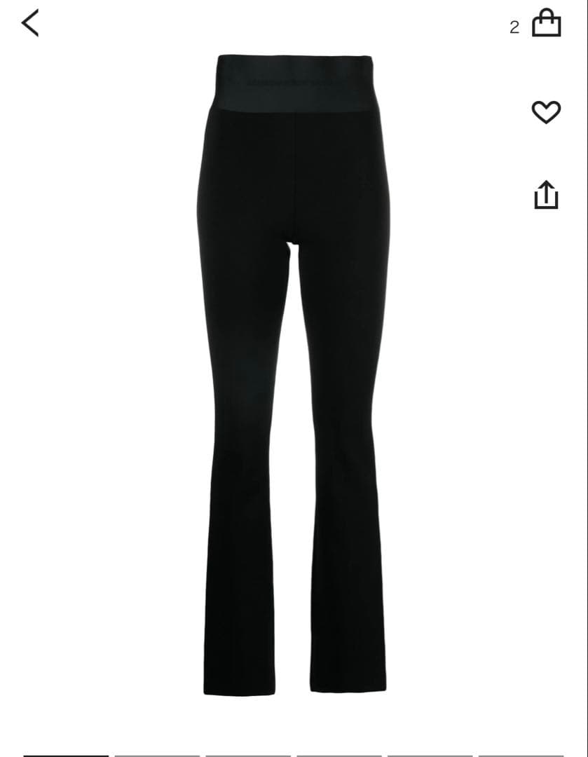 Alexander Wang ブラック ブーツカットパンツ