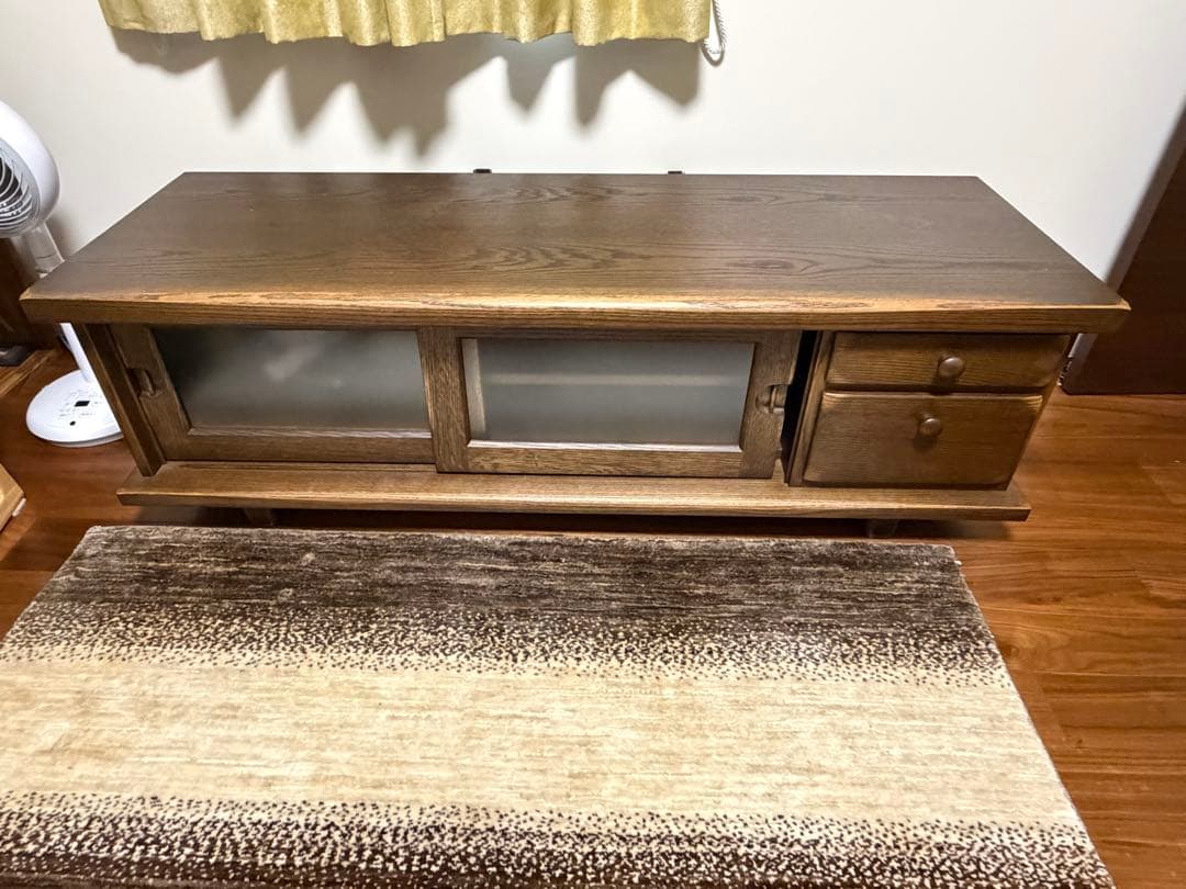 木製たんす•テレビ台 引き出し2つ付き