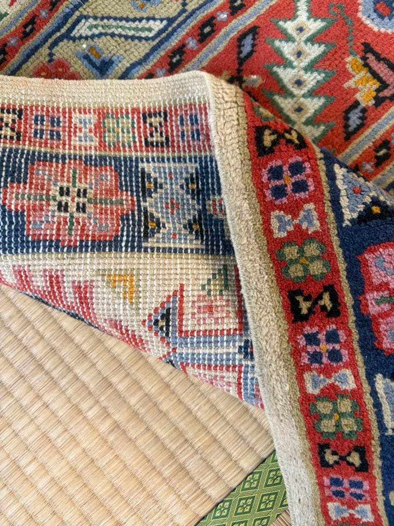 トライバルラグ 手織り 絨毯 カーペット ヴィンテージ ラグ ペルシャ絨毯