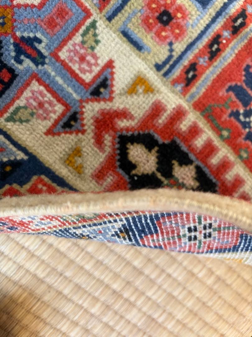 トライバルラグ 手織り 絨毯 カーペット ヴィンテージ ラグ ペルシャ絨毯