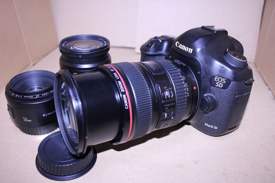 Canon EOS 5D mark III標準&望遠&単焦点レンズセット