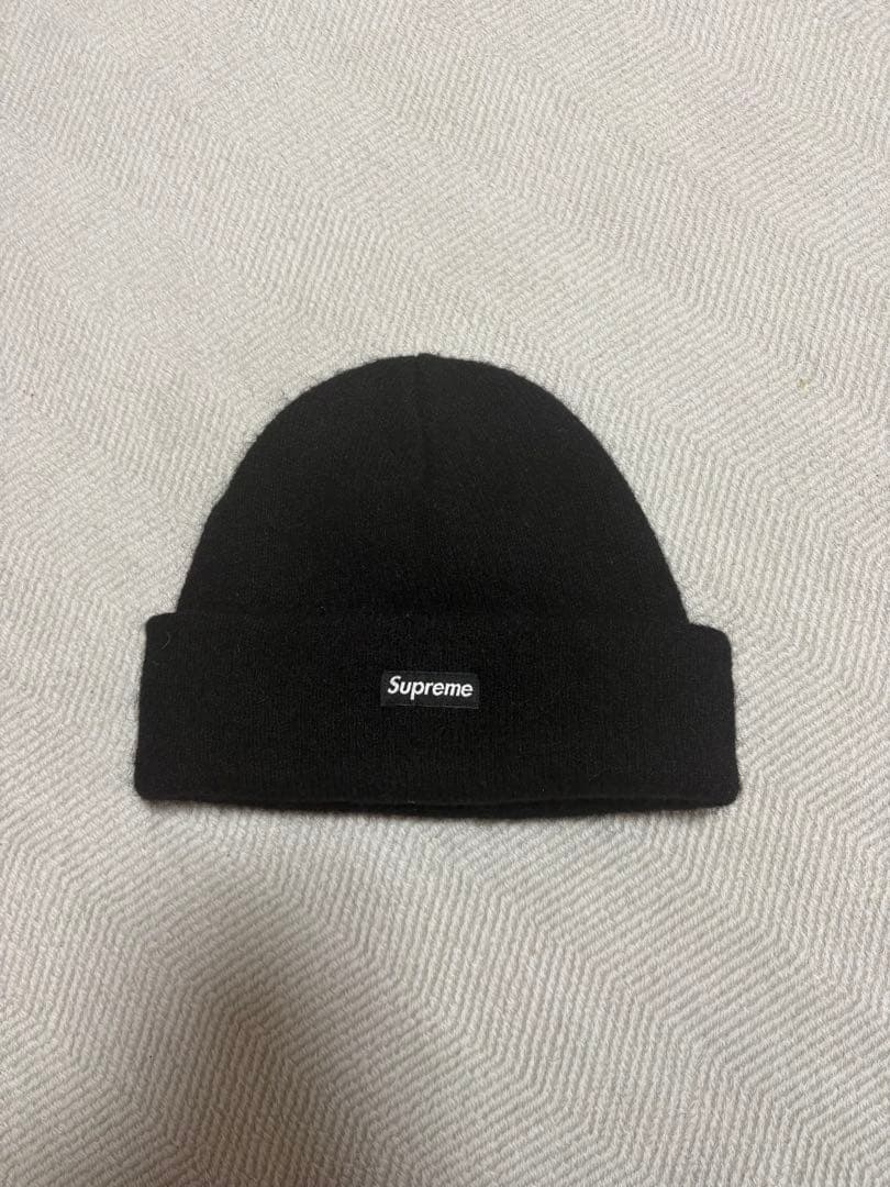 Supreme Mohair Beanie \"Black\" （ステッカー付き）