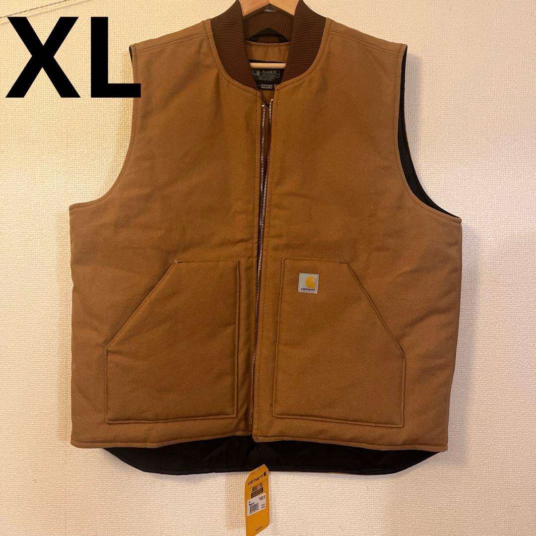 Carhartt リラックスフィット ベスト XL ブラウン
