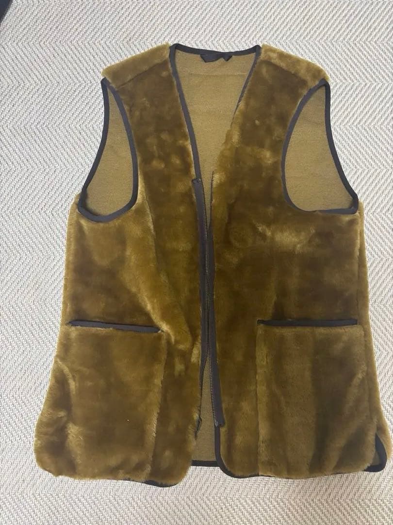 Barbour フリースベスト サイズ38 オリーブ