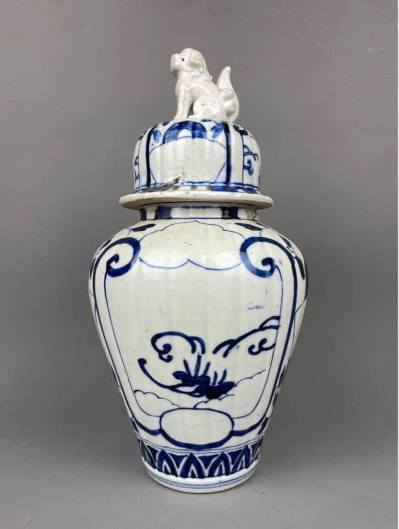 初だし 古伊万里 コレクター放出品 珍品 沈香壺 骨董品 有田焼 花瓶 未完成