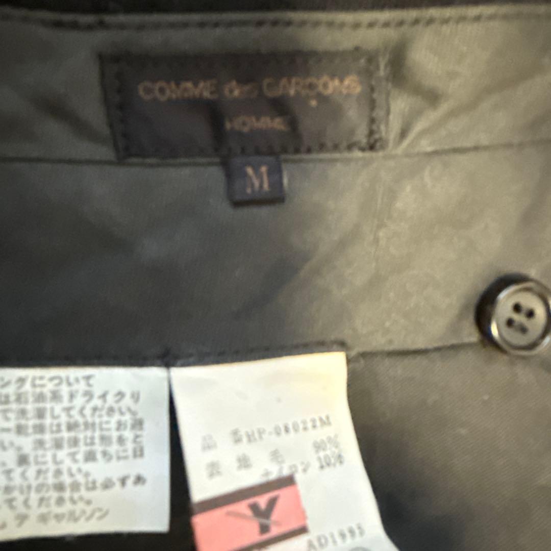COMME des GARCONS HOMME ツータックパンツ ブラック　M