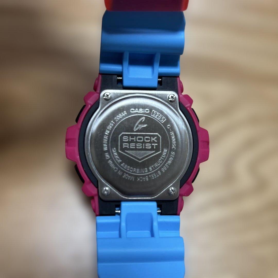 CASIO G-SHOCK ピンク ブルー デジタル腕時計
