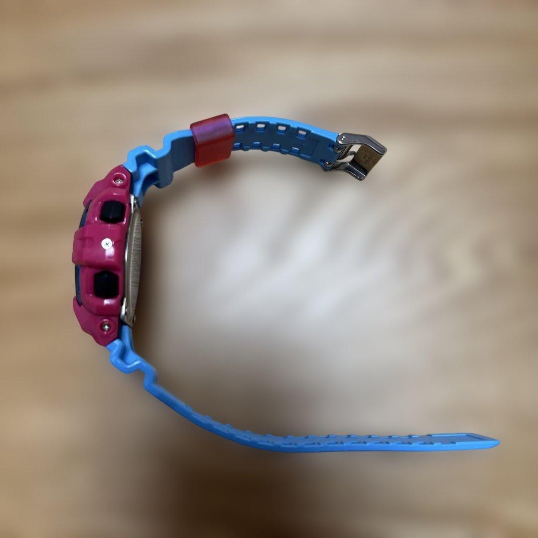 CASIO G-SHOCK ピンク ブルー デジタル腕時計