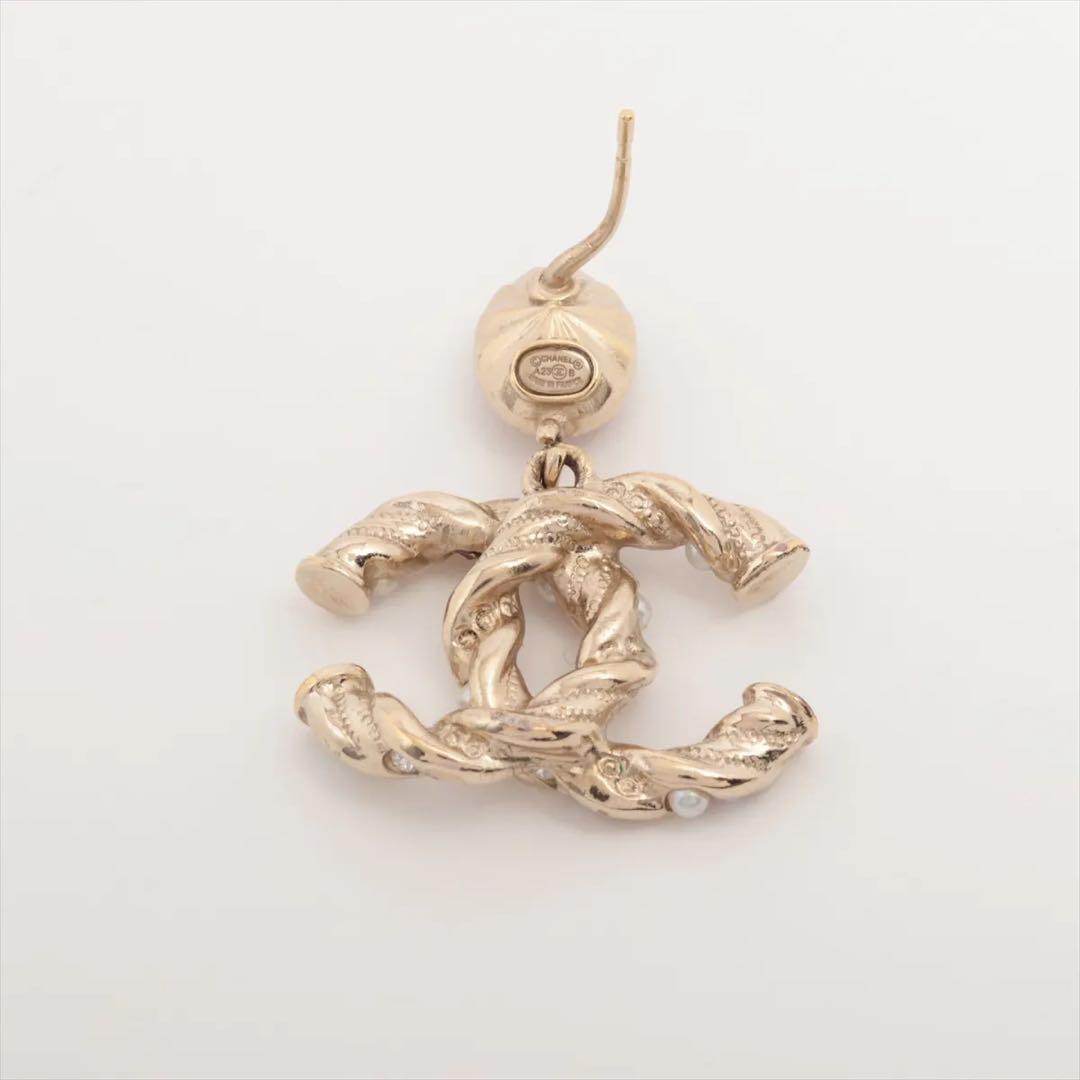 CHANEL ピアス A23B ココマーク　パール　ゴールド　ピアス　片耳