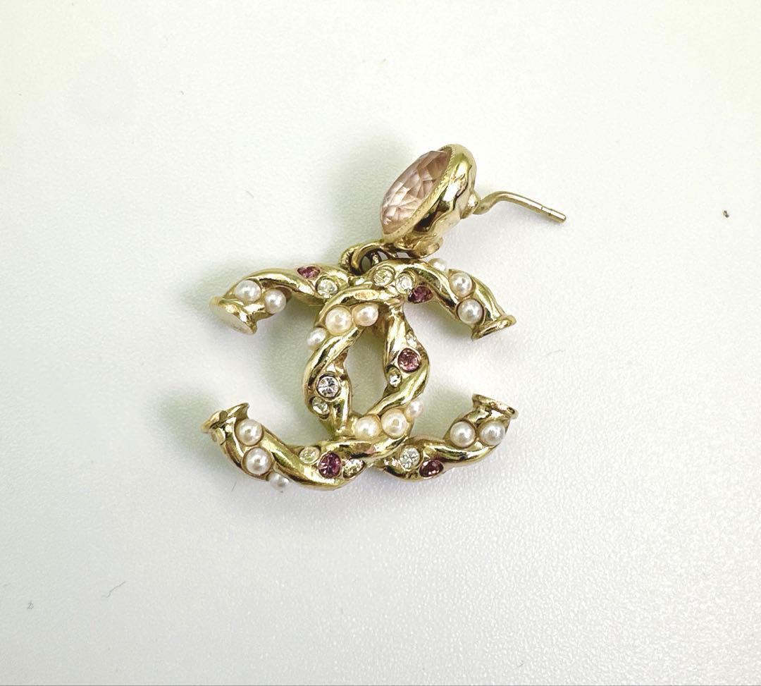 CHANEL ピアス A23B ココマーク　パール　ゴールド　ピアス　片耳