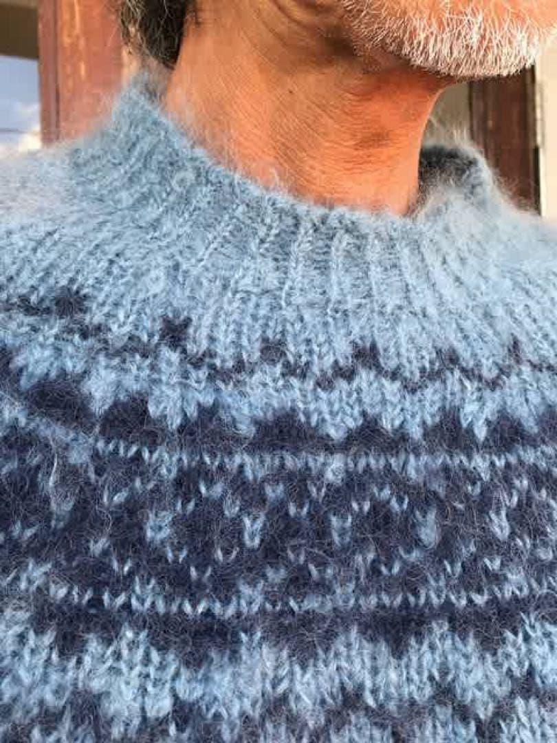 ボーイズマーケット別注 Harley of Scotland モヘアニット