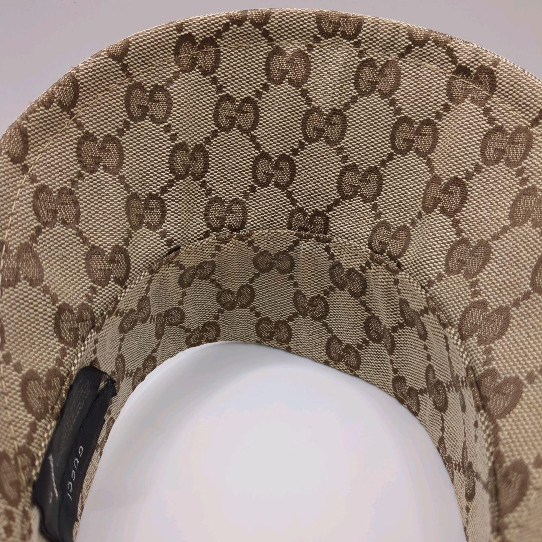 専用 希少色✨GUCCI サンバイザー GG柄 キャンバス Lサイズ 正規品