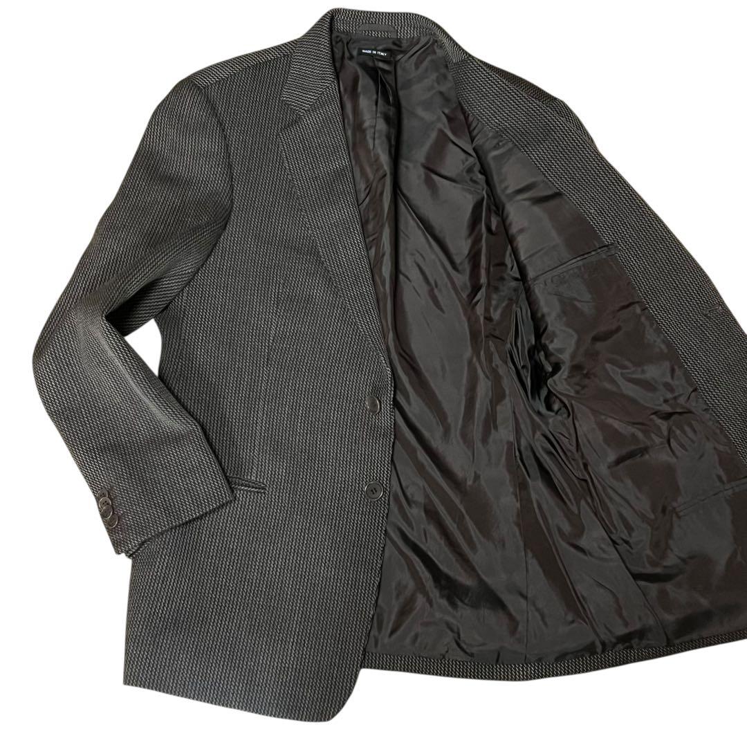 美品 ジョルジオアルマーニ 黒タグ BORGO21 テーラードジャケット 52