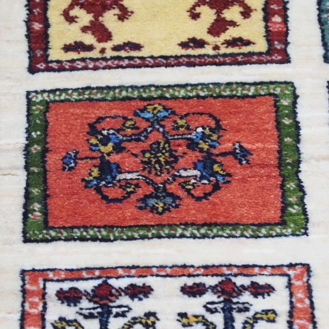 ゾランヴァリ　ギャッベ（中判）ルリバフ　174×119ｃｍ