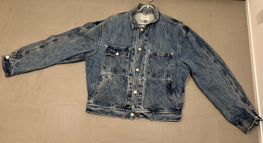 POLO ポロ　ラルフローレン　デニムジャケット　ビンテージ　Lサイズ
