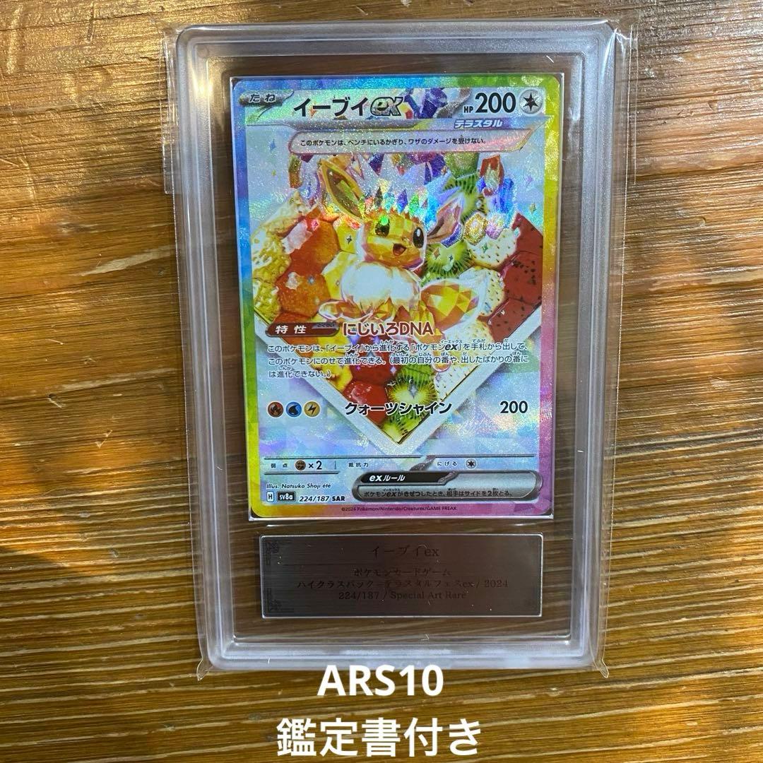 ARS10 鑑定書　イーブイex SAR SV8a テラスタルフェス