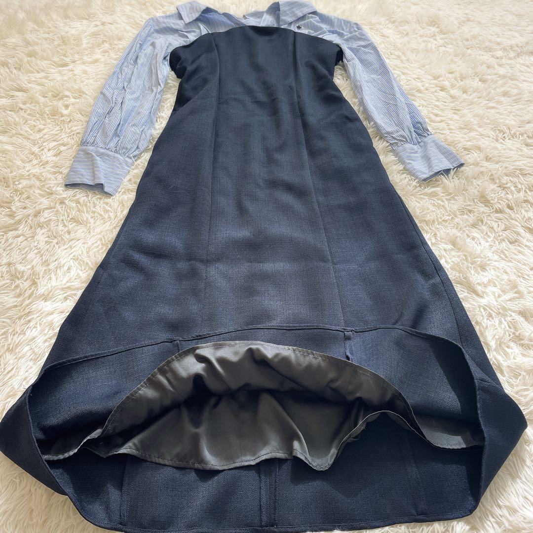 ラルフローレン　ラグナムーン　POLO BCSコラボシャツドッキングワンピースS