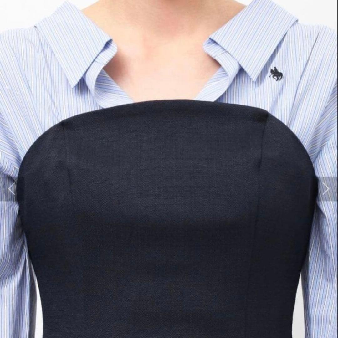 ラルフローレン　ラグナムーン　POLO BCSコラボシャツドッキングワンピースS