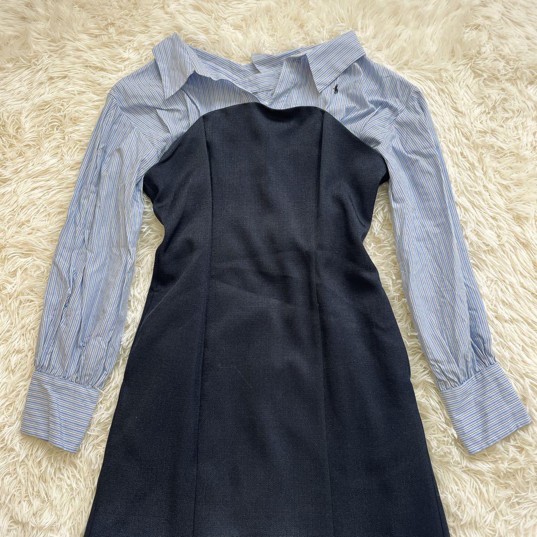 ラルフローレン　ラグナムーン　POLO BCSコラボシャツドッキングワンピースS