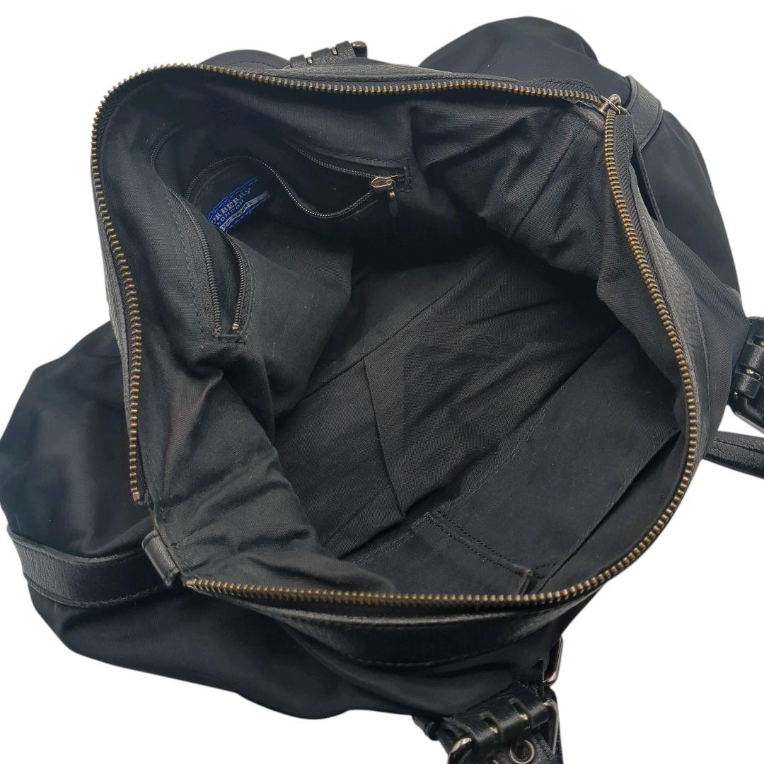 【美品】バーバリーブルーレーベル ハンドバッグ 黒 ZAE32-017-09