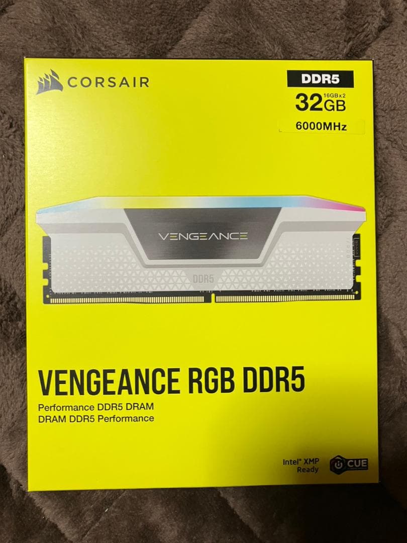 【新品】CORSAIR DDR5-6000MHz 32GBホワイト16GB×2枚