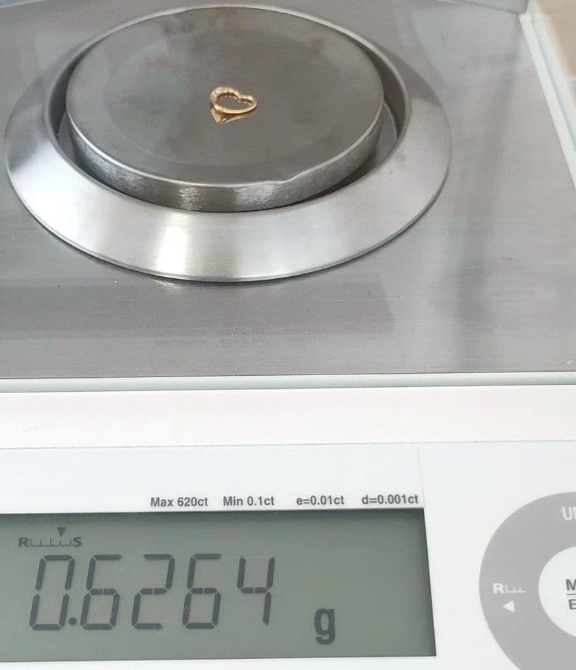 Ｋ１８ オープンハート チャーム ペンダントトップ 1８金 ７５０