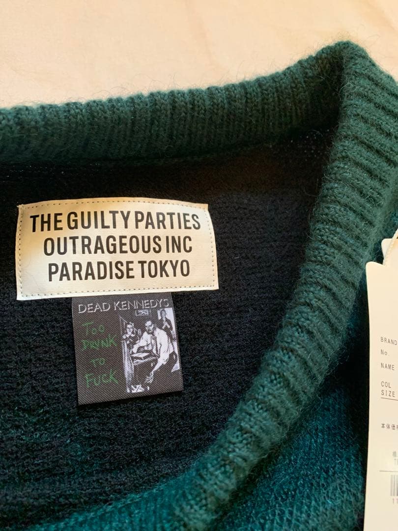 新品　希少　WACKO MARIA /DEAD KENNEDYS モヘアニット