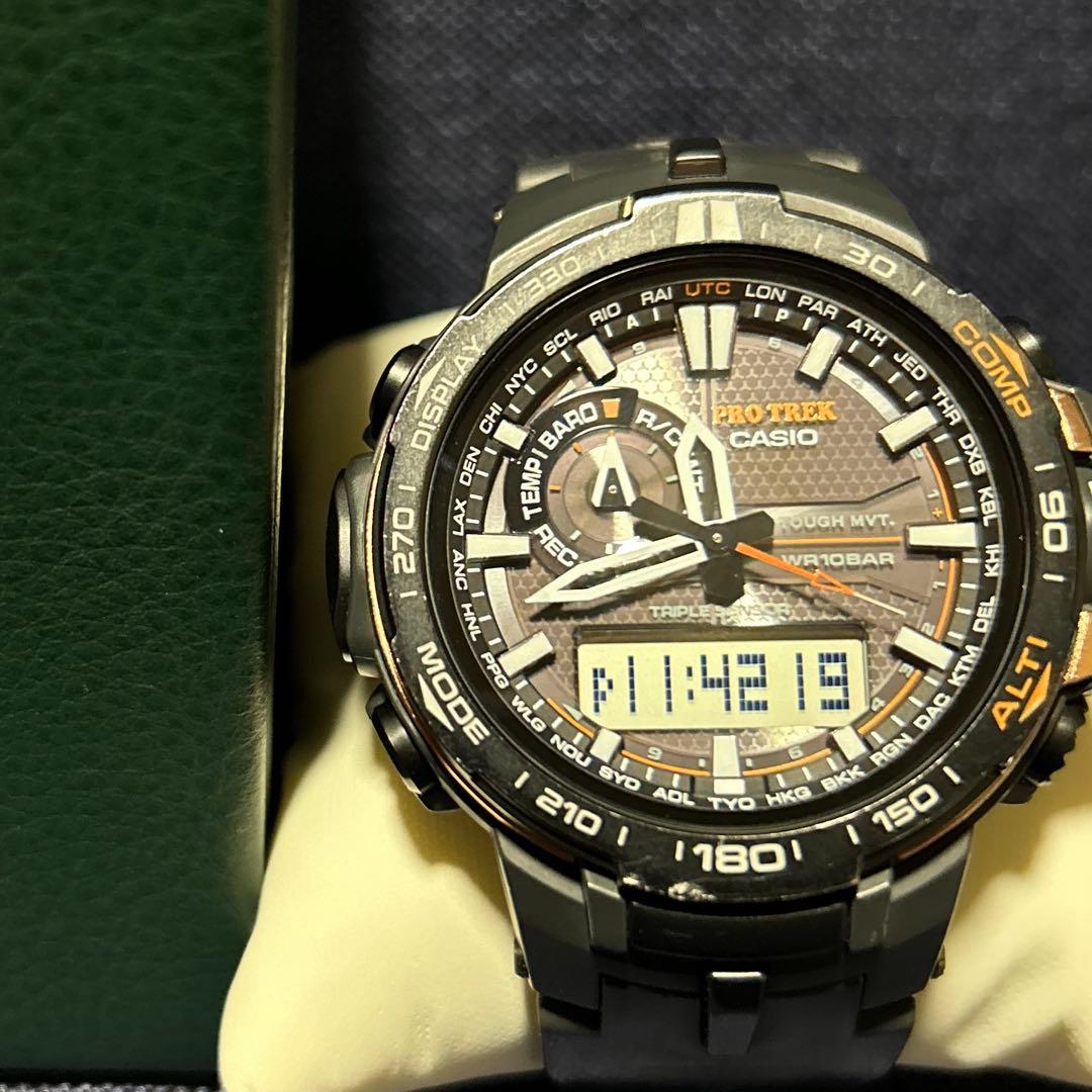 美品 CASIO PROTREK PRW-6000Y 電波ソーラー