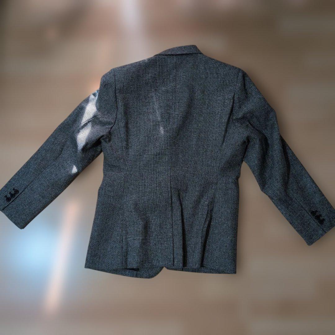 【CLEL】ツイードテーラードジャケット　グレー　S