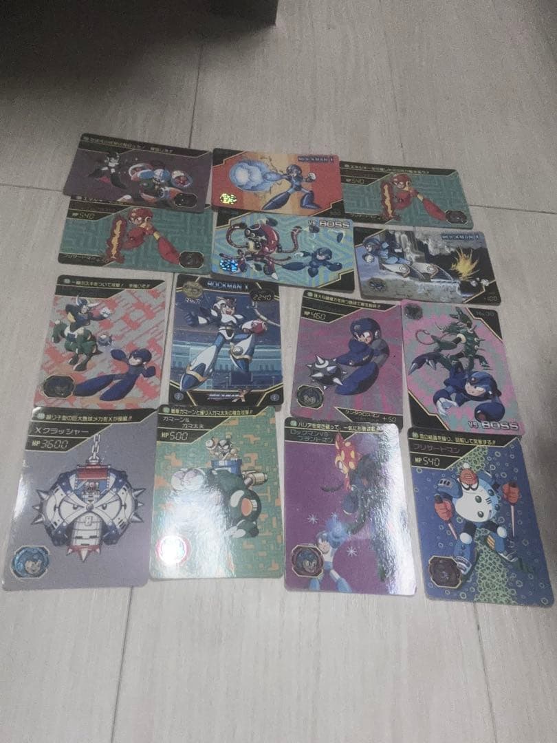 当時物　カードダス　ロックマン18枚セット