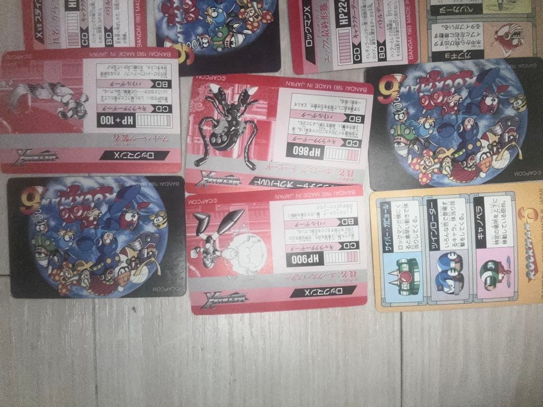 当時物　カードダス　ロックマン18枚セット