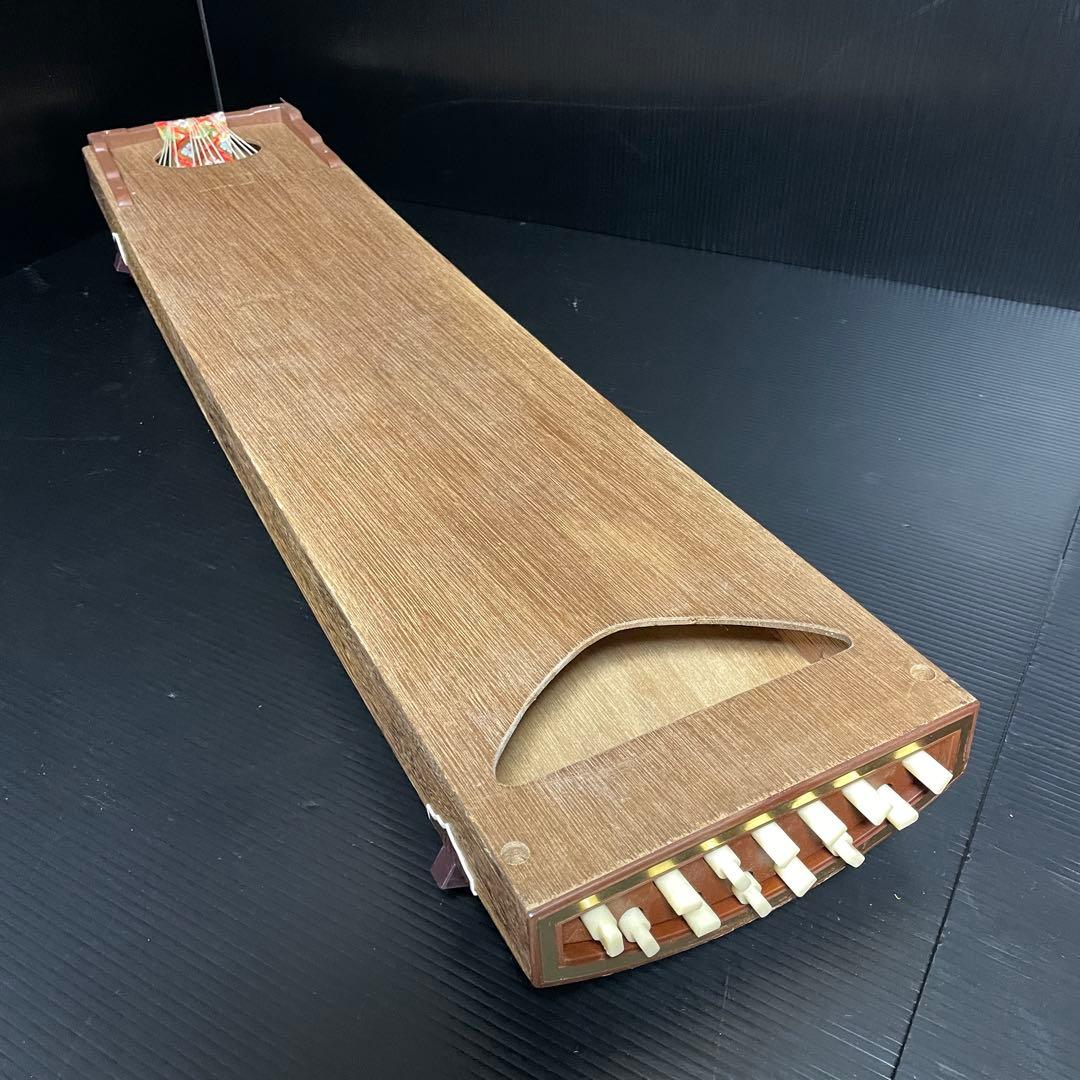 【極上品】高級 三尺琴 弾龍 上角巻き 13弦 元箱付 付属品完備 琴 筝