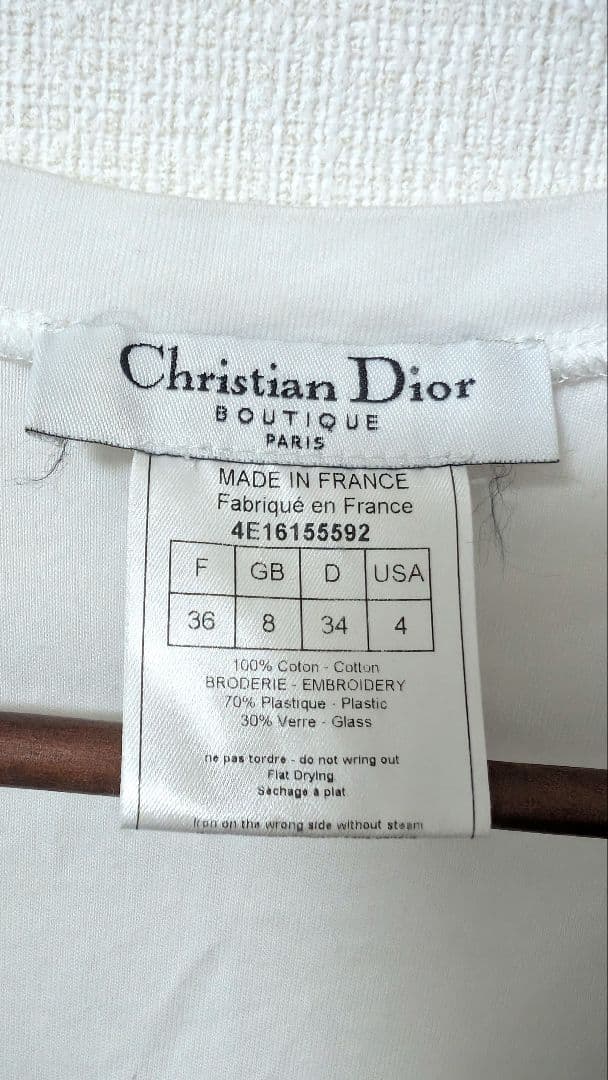 希少　Christian Dior ガリアーノ期 スパンコール Tシャツ　36