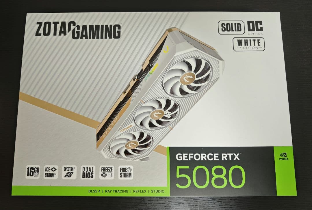 【中古】ZOTAC RTX 5080 SOLID OC White