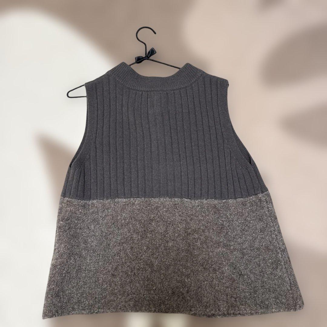 パラスパレス 美品2024年ニットベスト ブラウン サイズ0