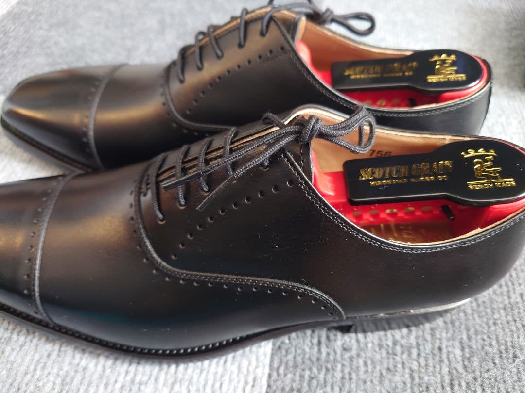 SCOTCH GRAIN ベルオムドレスシューズ 756 ブラック 25.0cm