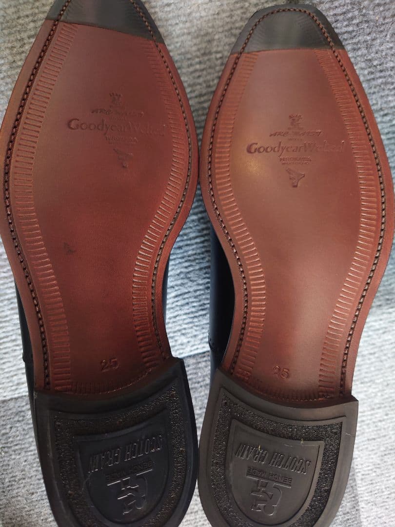 SCOTCH GRAIN ベルオムドレスシューズ 756 ブラック 25.0cm