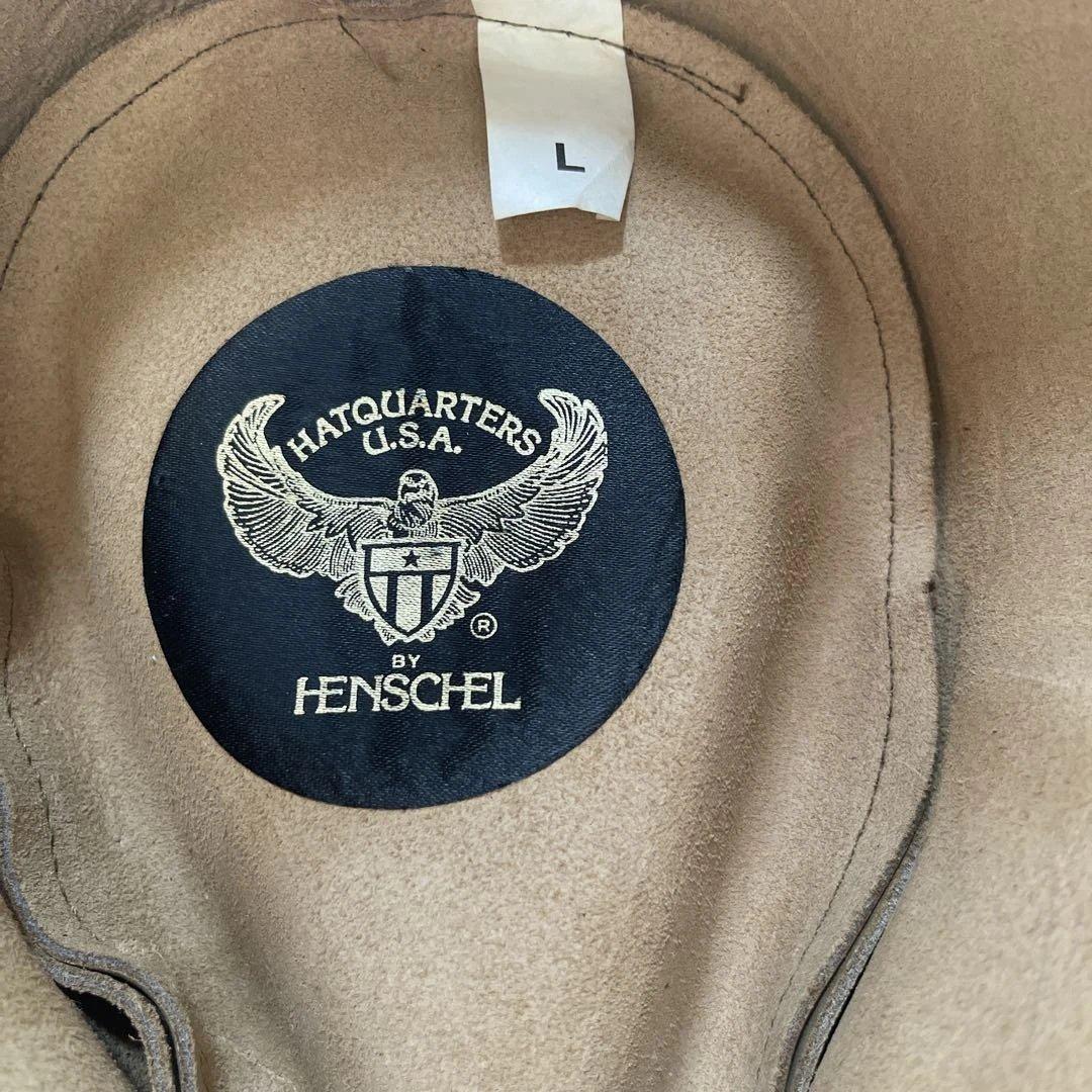 Henschel ベージュフェルトハット L