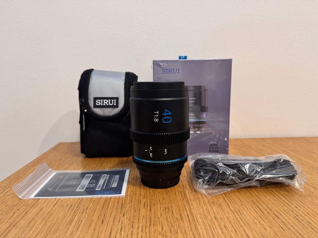 【極美品】SIRUI 40mm T1.8 アナモルフィックレンズ　Eマウント