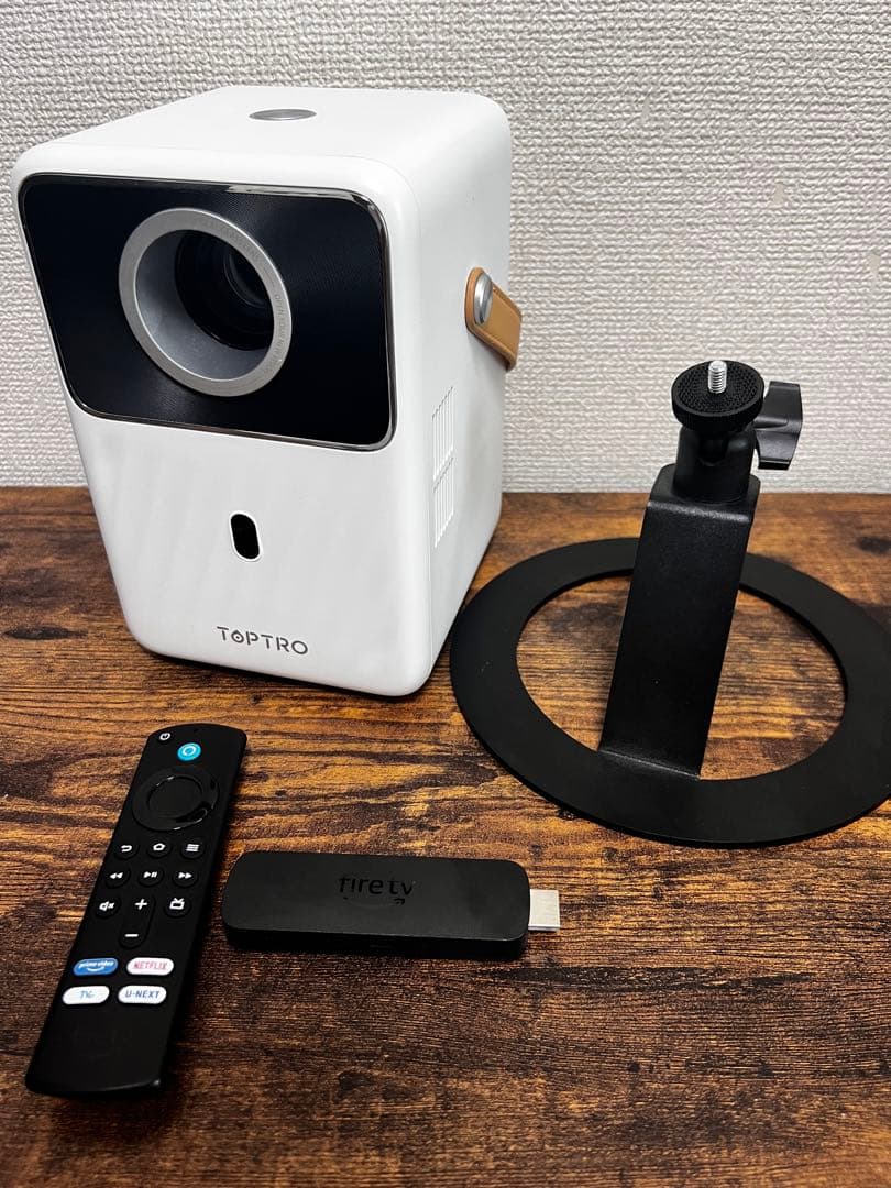 TOPTRO プロジェクター 本体 Fier stick TV HD付き