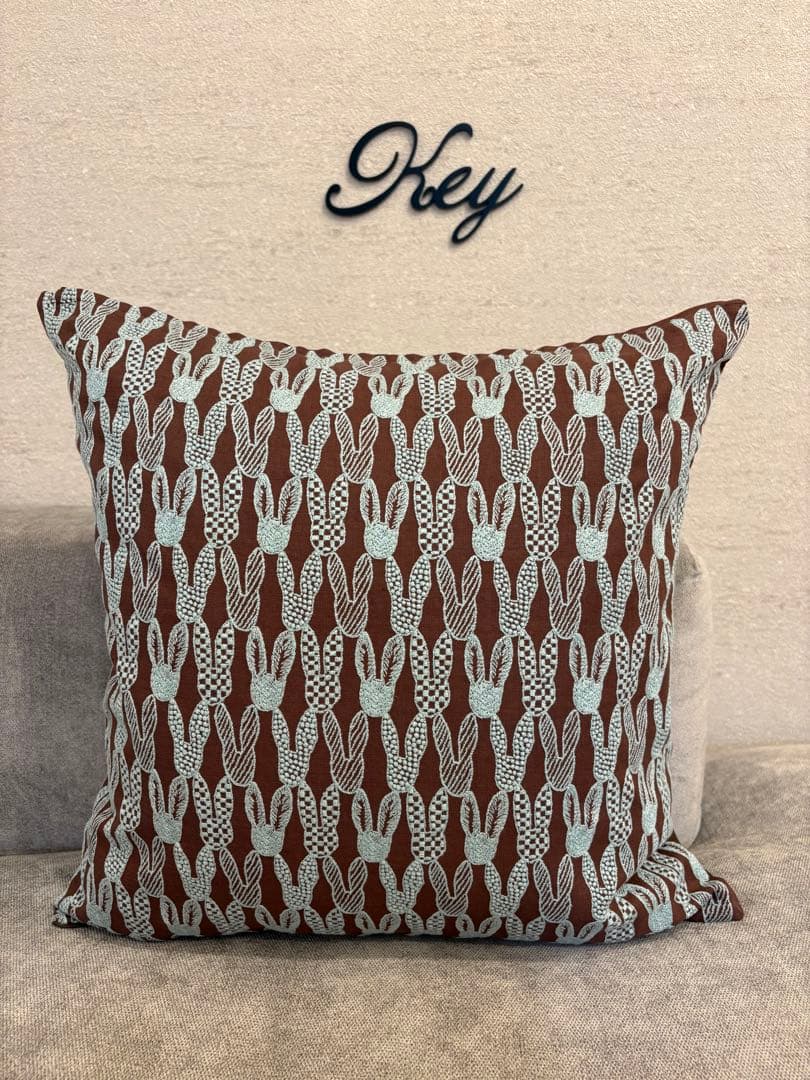 ミナペルホネン　ハンドメイド　クッションカバー★pomppia brown