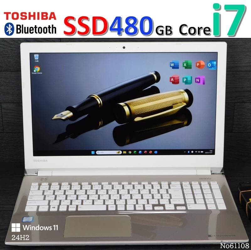 ■08■Windows11■Corei7■SSD■東芝ノートパソコンT65/CG