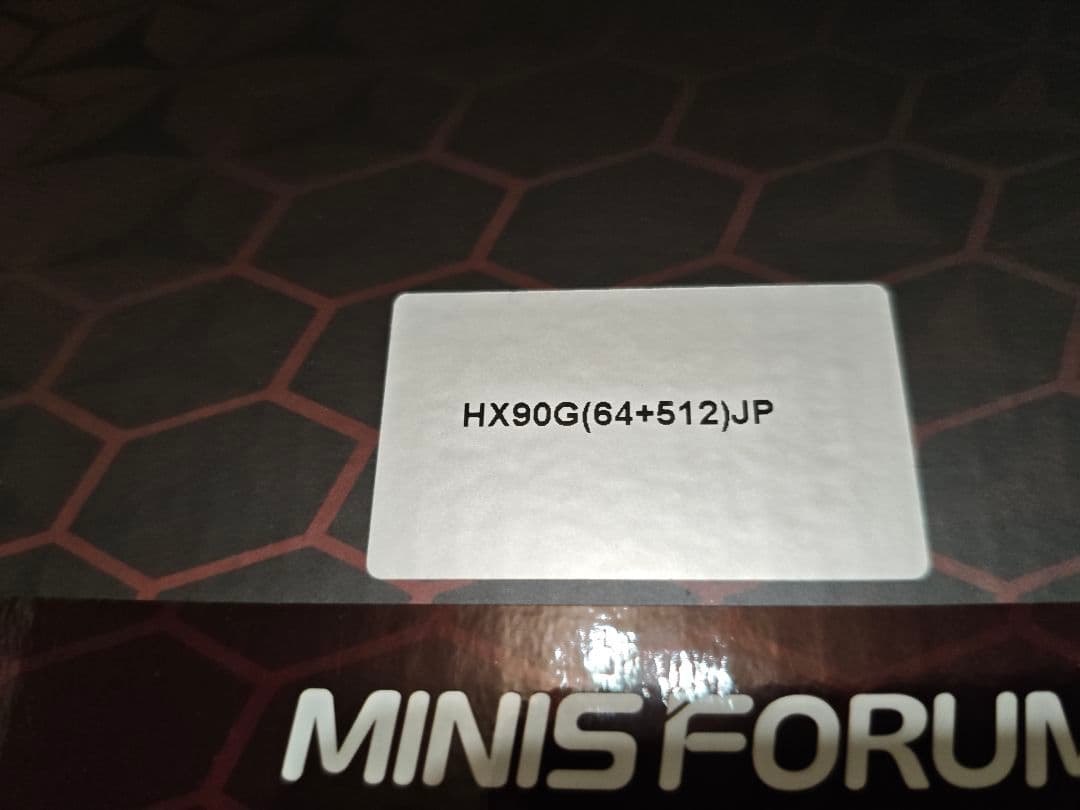 ゲーミングミニPC Minisforum HX90G 64GB/512GB