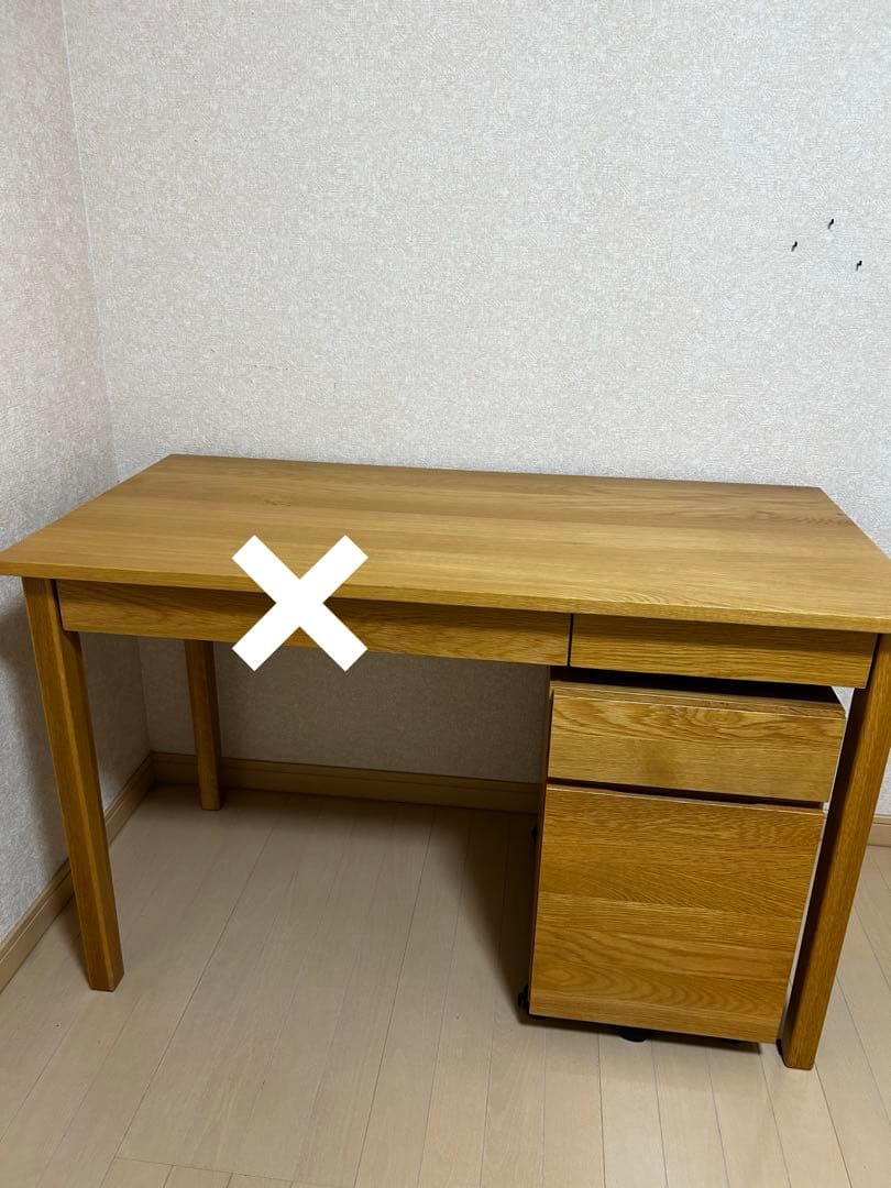 無印良品●無垢材デスクキャビネット