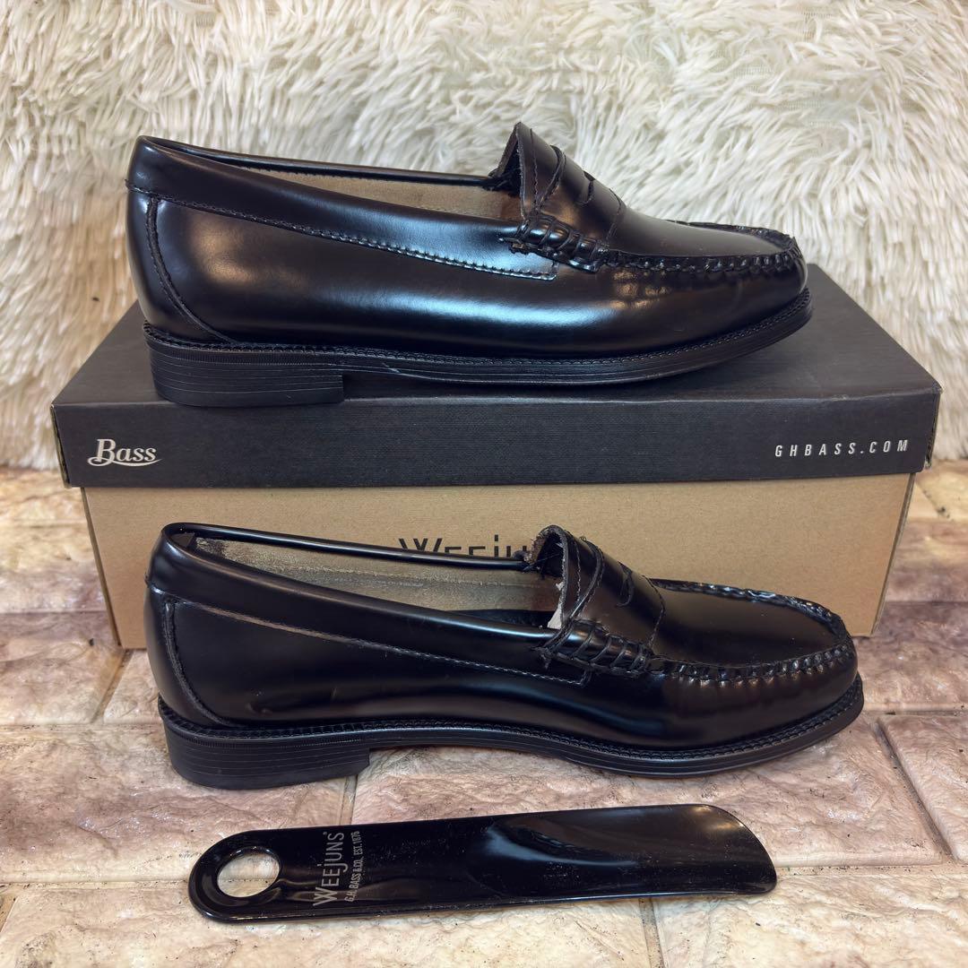 新品同様　G.H.BASS ローファー RUBBER SOLE 24cm