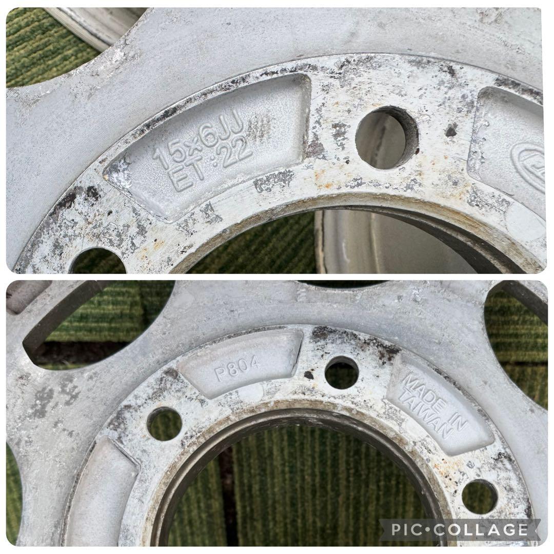 ハイエース社外アルミホイール15インチ6J インセット22 6穴 PCD139.