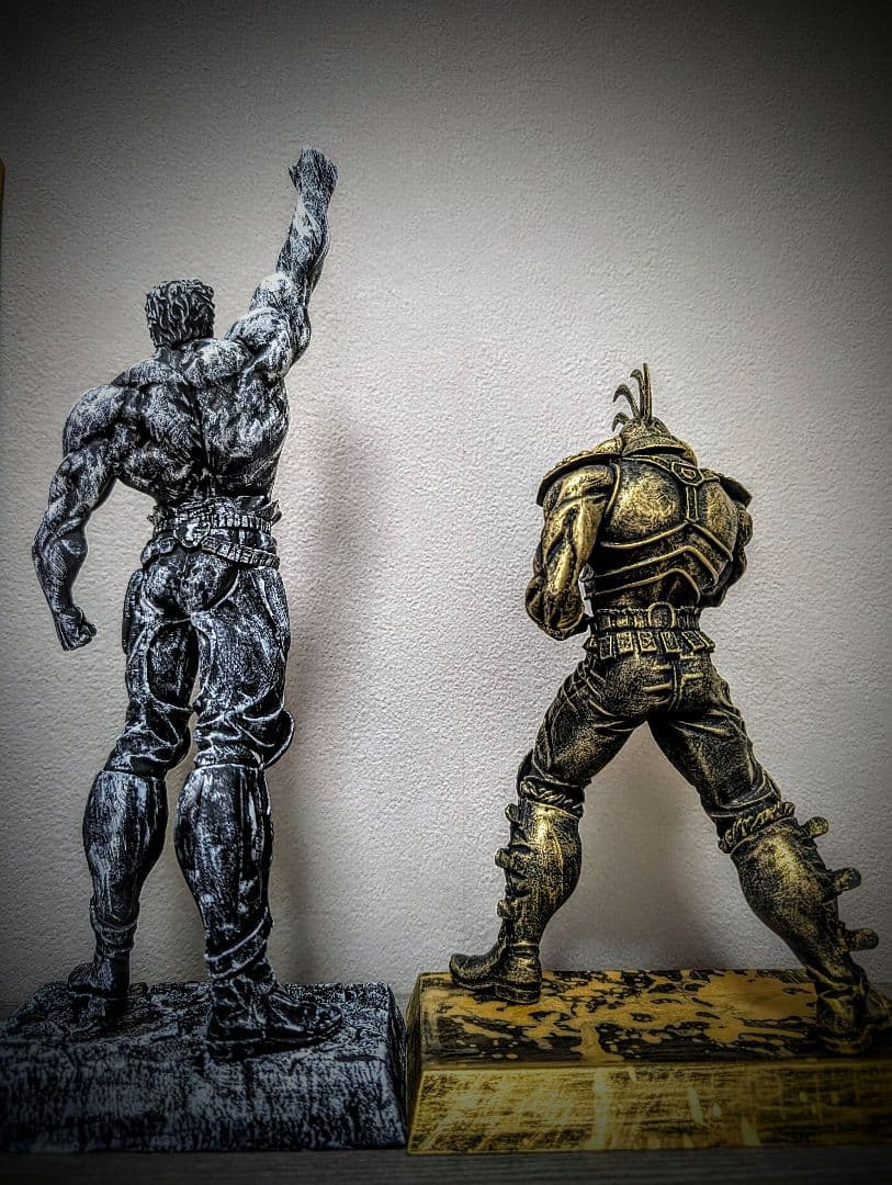 junページ　受注リペイント　北斗の拳　ラオウ　墨&黄金セット